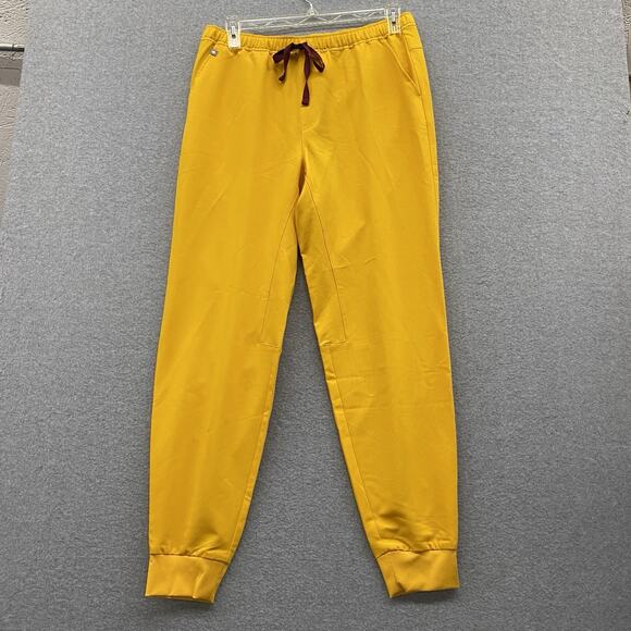 Figs Other - FIGS Tansen Jogger Scrub Pants Men L Tall Yellow Drawstring Pockets Po#5956 NWOT